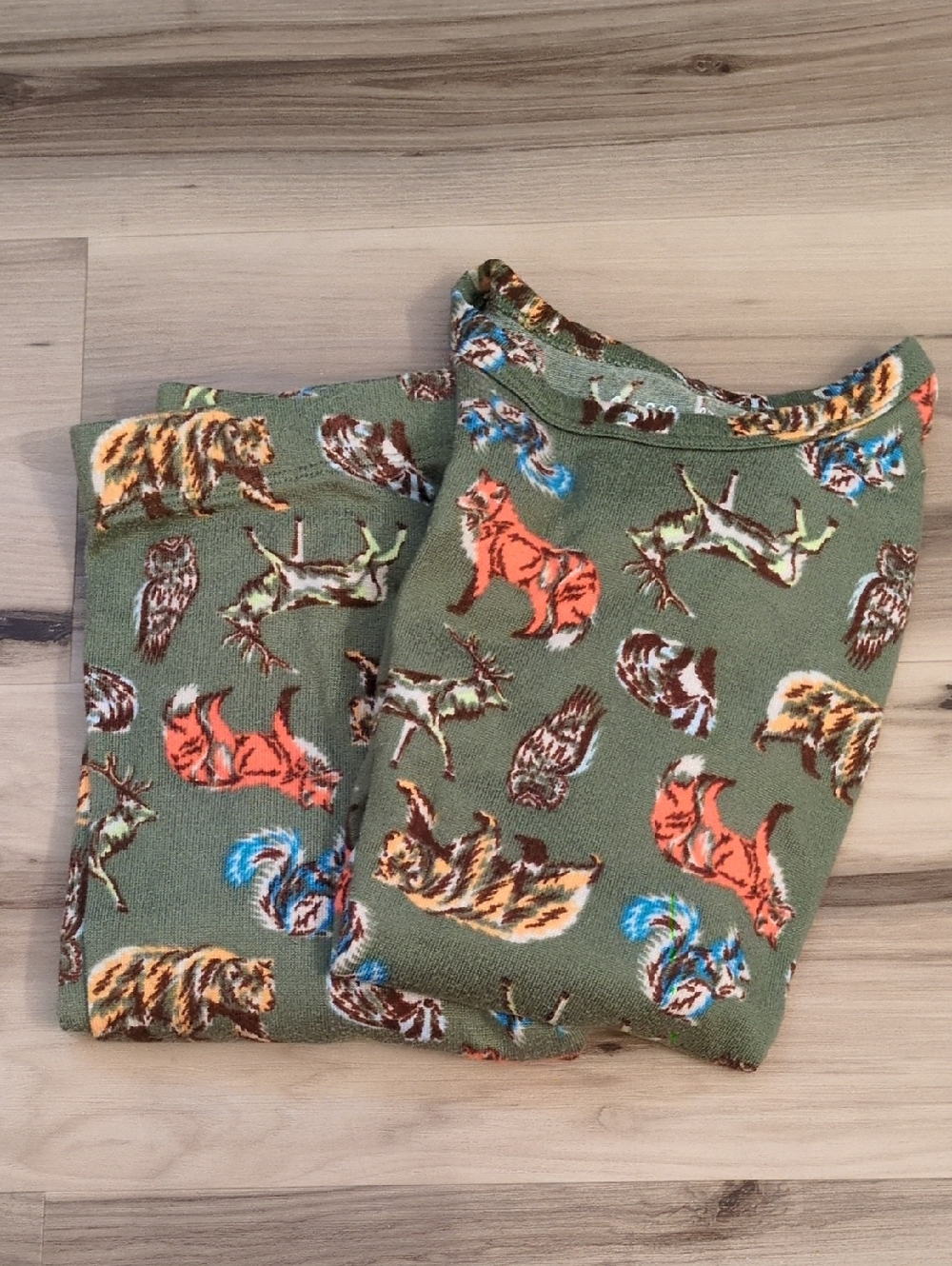 EUC Forest Friends Pajamas Kids Size 8